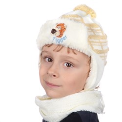 Комплект шапка шарф, детский 45615.42 (бежевый)