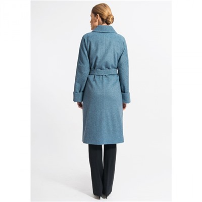 Пальто демисезонное женское 127-3 Gotti голубое