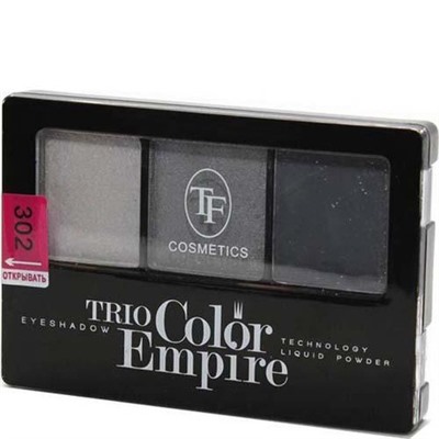Триумф TF Тени для век тройные Trio Color Empire 302 графит 05638*