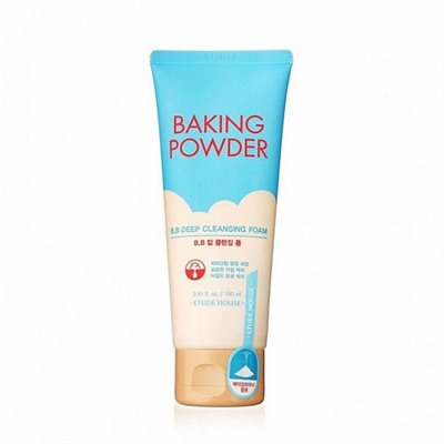 ETUDE HOUSE BAKING POWDER BB (с содой), очищающая пенка для снятия BB-крема 160 мл