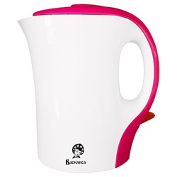 Чайник электрический 1,0л ВАСИЛИСА Т8-1100 белый с розовым