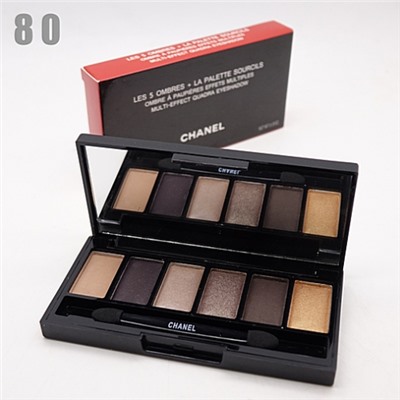 CHANEL LES 5 OMBRES LA PALETTE SOURCILS - №80, тени для век 5 цветов 6 г