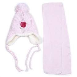 Комплект шапка шарф, детский 45611.32 (св. розовый)