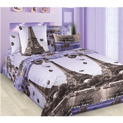 КПБ Перкаль 1,5 спальный «Романтика Парижа»