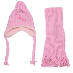Комплект шапка шарф, детский 45611.10 (розовый)