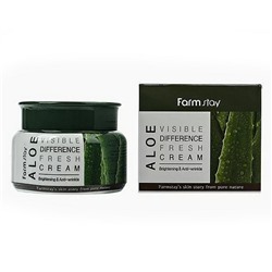 FARMSTAY VISIBLE DIFFERENCE FRESH CREAM ALOE (с алоэ), крем для лица 100 гр