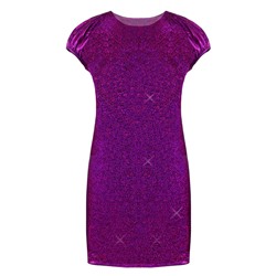Пурпурное нарядное платье для девочки 76323-ДН17