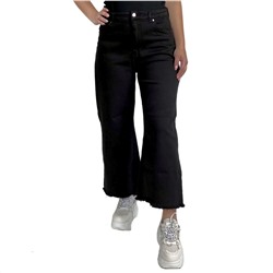 Черные широкие женские джинсы RUS 38-40 (32)