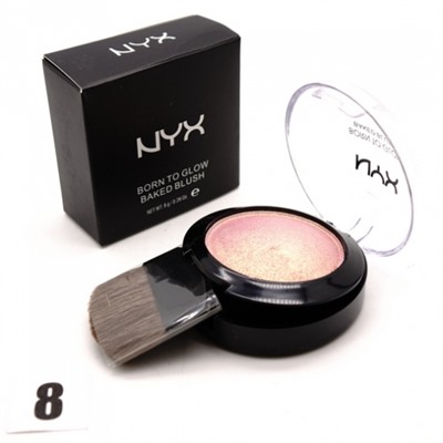 NYX BORN TO GLOW - №8, румяна запечёные 8 г