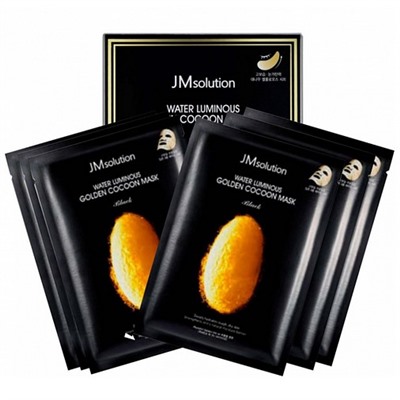 JMSOLUTION GOLDEN COCOON (с протеинами кокона золотого шелкопряда) - 10 штук, маска тканевая