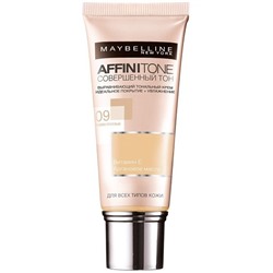 Тональный крем Maybelline Affinitone Vitamin E Совершенный тон, тон 09, розово опаловый.