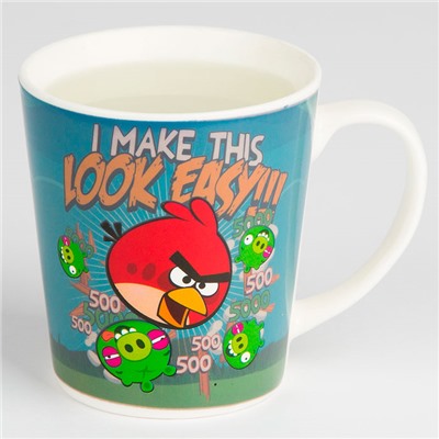 Кружка керамическая "Angry Birds" термореагирующая 285мл 92739 в цветной коробке