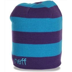 Полосатая шапочка Neff для спортивных девушек. Модный головной убор, который к лицу каждой! №3557