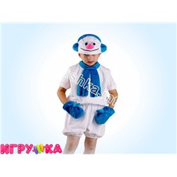 Карнавальный костюм Снеговичок плюш 89050