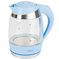 Чайник электрический 1,8л DELTA LUX DL-1012 голубой