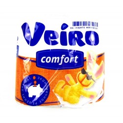 Бумага туалетная VEIRO Комфорт 4 рулона