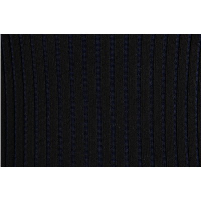 Комплект женский двойка, водолазка + юбка, черно-синий 22089.1