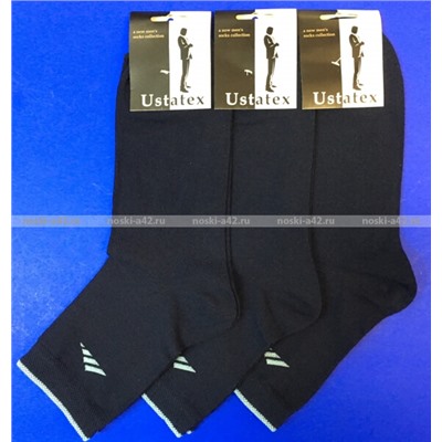 Юста носки мужские укороченные спортивные 1с20 с лайкрой синие