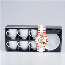 Набор керамический чайный 12  предмета БЕЛЫЙ HT 2750 PVC СБТ