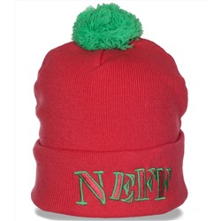 Кокетливая брендовая шапка спортивного фасона со стильной вышивкой от Neff ценителям качества  №4504