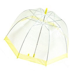 94862 Зонт прозрачный купол желтый