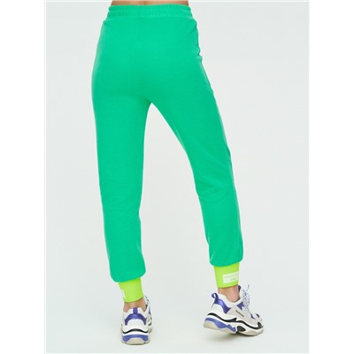 Спортивные брюки женские зеленого цвета 1307Z