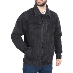 5922 BLACK Куртка джинсовая мужская VH JEANS (80% хлопок, 15% полиамид, 5% спандекс) размер XL - 48 российский