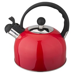 Чайник со свистком 2,5л Webber ВЕ-0580 красный