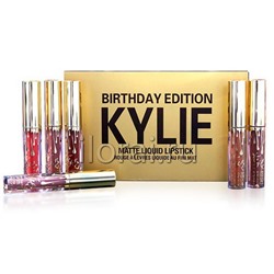 Набор стойких матовых жидких губных помад KYLIE BIRTHDAY EDITION