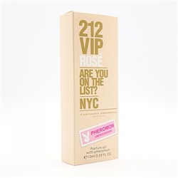 CAROLINA HERRERA 212 VIP ROSE, женские масляные духи с феромонами 10 мл