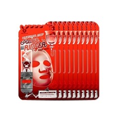 Тканевая маска для лица с Коллагеном [ELIZAVECCA] Collagen Deep Power Ringer Mask Pack 10шт.