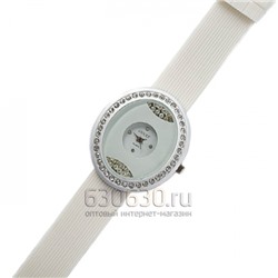 Женские наручные часы со стразами "Gucci" ремень силиконовый