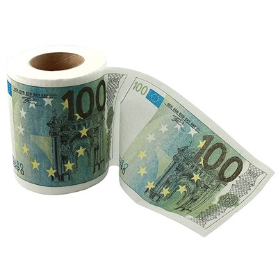 96900 Туалетная бумага 100 евро мини