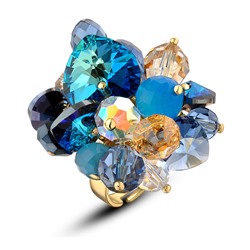 Кольцо с кристаллами Сваровски, арт. 48060