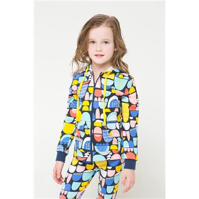 Куртка для девочки Crockid К 300955 цветные холмики к1254