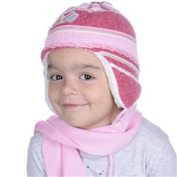Комплект шапка шарф, детский 45615.27 (малиново-розовый)