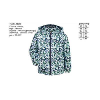 Куртка для мальчика на осень-весну 75914-МЗ15