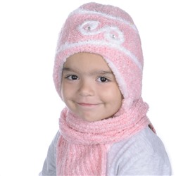 Комплект шапка шарф, детский 45615.8 (розовый)