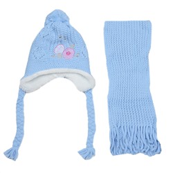 Комплект шапка шарф, детский 45611.14 (голубой)