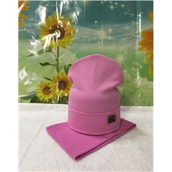 Комплект: шапка с логотипом и снуд (размер: free size) арт. 268811