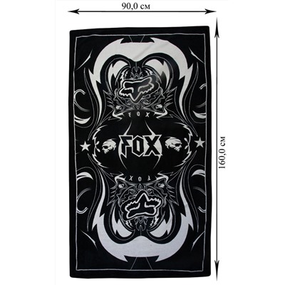 Красивое большое полотенце для тела с мото-лого FOX.