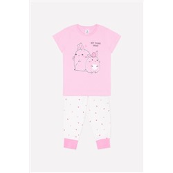 Пижама для девочки Crockid К 1555 розовая вишня + земляника на сахаре