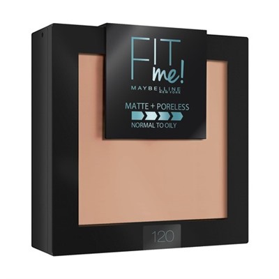 Пудра Maybelline Fit Me 120, классический бежевый.