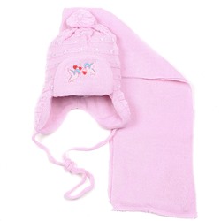 Шапка детская (с шарфом) 45620.49 (розовый)