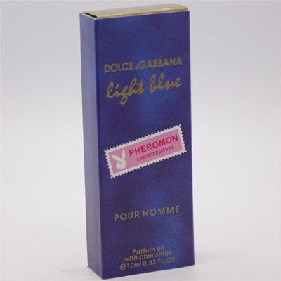 DOLCE & GABBANA LIGHT BLUE, мужские масляные духи с феромонами 10 мл