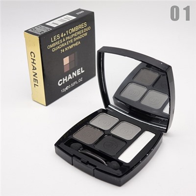 CHANEL LES 4+1 OMBRES - №01, тени для век 4 цвета + 1 цвет 12 г