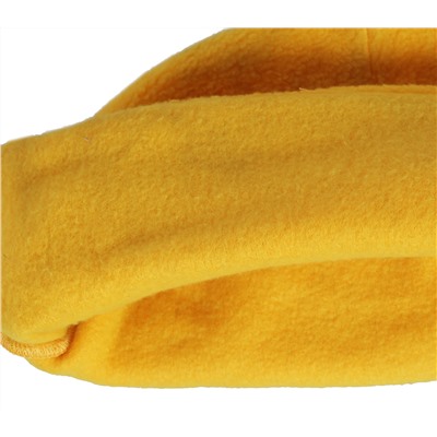 Лимонная флисовая шапка для активной молодежи. Сочная модель, в которой 100% модно и тепло №5125