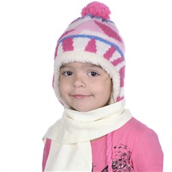 Комплект шапка шарф, детский 45615.9 (малиново-розовый)