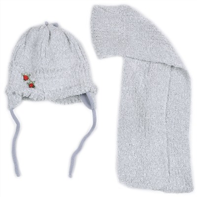 Комплект шапка шарф, детский 45615.31 (св. серый)