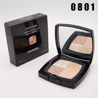 CHANEL COCO CODE - 0801, румяна запечёные 4 тона 11 г